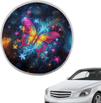 Steering Wheel Sun Shade Cover Galaxy Butterfly Car Accessories 17 inch Anti-Heat Steering Wheel Cover for Blocking Sun & Heat,Cooling Steering Wheel Cover for Summer