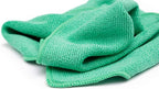 The Pearl - Professional Microfiber Detailing Towel for Ceramic Coating Leveling and Sealant Removal, Safe and Scratch-Free with No Tags, 320gsm, 16in x 16in, Green -12 Pack