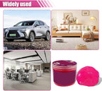 Craedli 2 Pack Car Cleaning Gel Detailing Putty, Pink Reusable Dust Cleaning Slime Auto Interior Cleaner Tool for Vehicle Air Vent, Keyboard Dust Remover & Car Accessories, 5.6oz/Jar (160g)