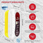 Automotive Oil Film Cleaning Brush, Upgraded Antifog & Rainproof Glass Cleaning Board, Reusable Glass Oil Film Remover for Car Windows & Windshields (White)