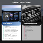 Wireless CarPlay Screen for Car & Android Auto Head Unit - Touchscreen 7 Inch Double Din Car Stereo with Backup Camera for All Cars (2+64GB)