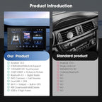 Wireless CarPlay Screen for Car & Android Auto Head Unit - Touchscreen 7 Inch Double Din Car Stereo with Backup Camera for All Cars (2+32GB)