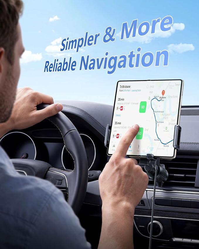 Z Fold 7 Car Mount, Car Vent Phone Holder for Foldable Phones | More Effortless & Secure Clamping, Convenient to Charge, Air Vent No Blockage, Compatible for Z Fold Pixel Fold iPhone