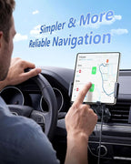 Z Fold 7 Car Mount, Car Vent Phone Holder for Foldable Phones | More Effortless & Secure Clamping, Convenient to Charge, Air Vent No Blockage, Compatible for Z Fold Pixel Fold iPhone