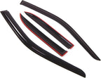 WD2-019 Dark Smoke 4 Pcs Set Window Visor (Outside Mount) Deflector Rain Guard Compatible with 2002-2007 Buick Rendezvous