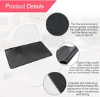 Car Dashboard Anti-Slip Rubber Pad, 10.6"x 5.9" Universal Non-Slip Car Magic Dashboard Sticky Adhesive Mat for Phones Sunglasses Keys Electronic Devices and More Use (Black/Grid)
