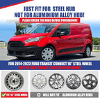 4Pcs 16 2014-2023 Wheel Hubcaps Wheel Cover Fits for Ford Transit | Connect Steel PP Material Snap-On Installation inch Car ReplacementLacquer