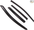 Outside Mount Window Vent Visors Rain Guards Compatible with VW Golf Rabbit GTI R32 2006-2008 | Side Window Wind Deflectors Rain Shields | Smoke Tinted, 4 Pcs Set, DGWV-504