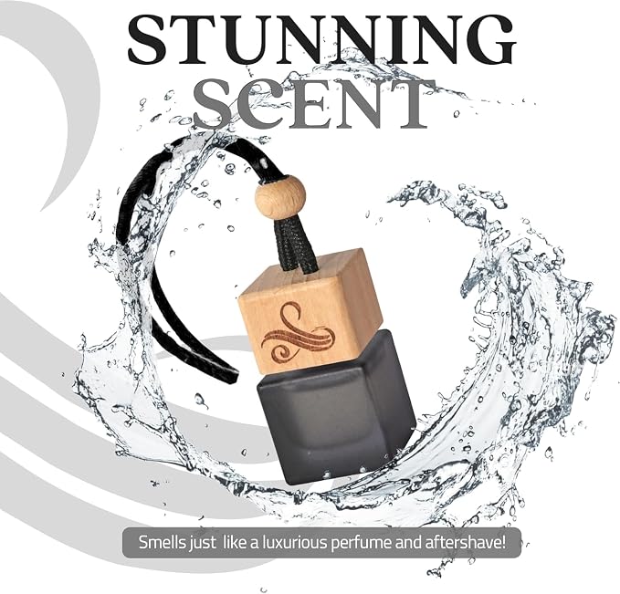 Greed Car Air Freshener for Men | Perfume Inspired Fragrances | Strong Car Freshener with Odor Eliminator Technology | Air Freshener | Long Lasting Automotive Freshener by