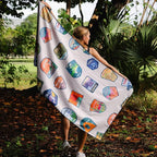 Athletic Running Towel, Full-Sized, Car Seat Cover - Performance Microfiber (National Parks Cream)
