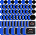 100 Pcs Tire Patches 5 Sizes Rubber Radial Tire Repair Patch Plug Kit Heavy Duty Emergency Repair Tool for Puncture Car Truck Bus Tractor Vehicle Motorcycle 32, 42, 58, 65x80, 85x120 mm