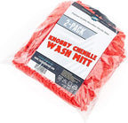 Premium Chenille Microfiber Knobby Wash Mitts - Perfect for Car Washing and Detailing; Scratch-Free, Lint-Free, Double-Sided, Plush, and Absorbent; Red (2-Pack)