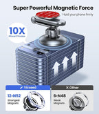 Tesla Phone Mount【Strongest Magnet Power】Foldable Hidden Tesla Phone Holder Fit for All Phone, Tesla Model 3 Model Y for MagSafe Car Mount, Tesla Model 3 Accessories, Tesla Model Y Accessories