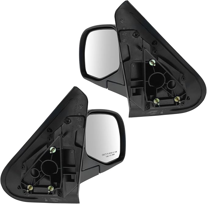 2 Piece Driver and Passenger Side Mirror Assembly Set Manual Adjustment Non-Heated No Memory Textured Compatible with 2001-2005 Ford Explorer Sport Trac FO1320240 FO1321240