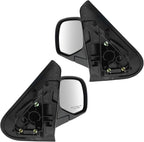 2 Piece Driver and Passenger Side Mirror Assembly Set Manual Adjustment Non-Heated No Memory Textured Compatible with 2001-2005 Ford Explorer Sport Trac FO1320240 FO1321240