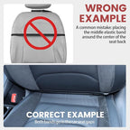 Car Seat Protector Large Kick Mat 2 Pack Durable Water Resistant Auto Seat Back Covers with 2 Mesh Pockets Protection Against Dust Mud Scratches (Black, 2-Pack)