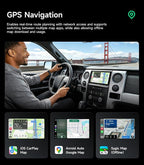 Car Radio Stereo for Ford F150 09-14, Wireless CarPlay & Android Auto | 9-inch IPS HD touchscreen,64G storage, 5G WiFi GPS, Bluetooth FM AM SWC, plug-and-play, 1080P backup camera