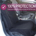Car Seat Towel Covers Front Seats Protector for Gym and Workout, Automotive Washable Driver Cars Seat Sweat Cover for Dog, Compatible with Tesla Model Y Juniper/3/X/S (Fleece Black, 1Pcs)