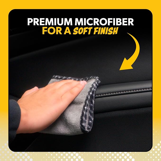 AllSwipe Multi-Purpose Microfiber Towels for Cars Microfiber Cleaning Cloth Gray Drying Towels Car Detailing for Wash Interior and Glass, 14 x 12 Inch - 6 Pack