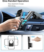 Car Mount for Pop Socket, Dashboard Windshield Car Phone Holder Compatible with Popsocket, Powerful Suction Cup Car Phone Mount Fits All Smartphones with Pop Grip