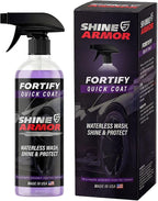 Fortify Quick Coat - 16oz Ceramic Waterless Detailer Spray | 3-in-1 Wash, Wax & Nano-Ceramic Coating | Mirror Shine, Zero Streaks, No Dust Residue | 6-12 Month Protection | Made in USA