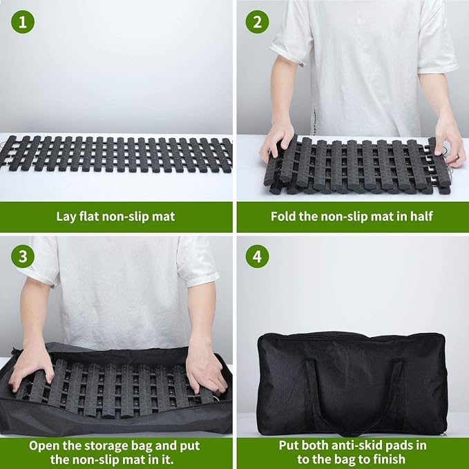 Emergency Devices Tire Traction Mats, Portable for Snow, Ice, Mud, and Sand Used to Car, Truck, Van or Fleet Vehicle (2PCS* 27.6in)