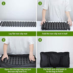 Emergency Devices Tire Traction Mats, Portable for Snow, Ice, Mud, and Sand Used to Car, Truck, Van or Fleet Vehicle (2PCS* 27.6in)