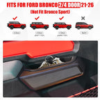 Front Door Handle Storage Organizer Compatible with Ford Bronco 2026 2021-2025 Inner Door Handle Tray Box for Bronco Accessories 2/4-Door Grab Create Storage Space by Pocket 2PCS