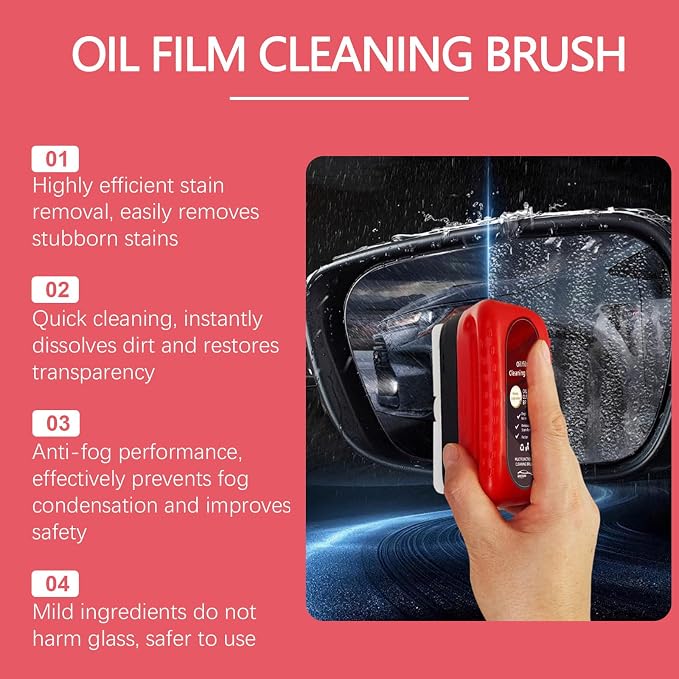 Rain And Fog Glass Cleaner Car Window Cleans Solution Suitable For Improve Visibility No Residues Left Behind Home Use
