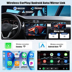 6+128G 8 Core Android 15 Car Radio Stereo for Ford Fusion Mondeo 2013-2019 with Wireless CarPlay Android Auto, 9'' Touchscreen with WiFi GPS Mirror Link Bluetooth FM RDS DSP EQ SWC Backup Camera