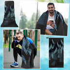 Car Seat Towel Covers Christmas Car Accessories Gifts Athletic Running Towel Performance Microfiber Post Workout Sweat Washable Cover Non Slip for Seat Outdoor Sport(Bear Ridge)