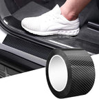 Car Door Edge Guards Door Sill Protector, 1.2In x 33Ft 5D Carbon Fiber Car Wrap Film, Vinyl Automotive Wrap Film Anti-Collision Fits for Most Car(Black)