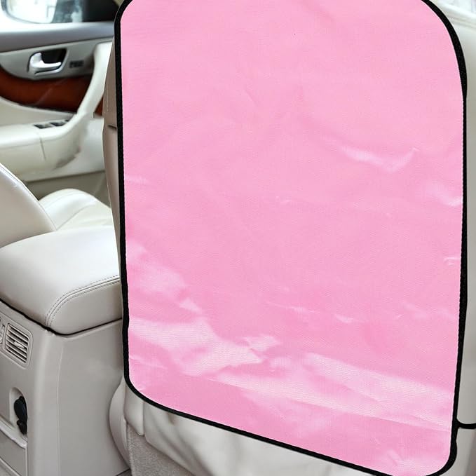 Car Kick Protector Back Seat Kick Mats, Fake Leather Seatback Cover, Dirt-Resistant Automotive Backseat Protector for SUV and Truck