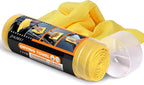 Premium Shammy Towel for Car, Super Absorbent 26""x17"" Large Car Drying Towel, Reusable Soft Car Wash Cloth, Chamois Cloth for Car, Dust Remove, No Scratch/Spot/Streak, Yellow