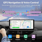 Carpuride W904 Wireless Carplay & Android Auto with Dash Cam | 10.26" HD IPS Touch Car Play Screen for Car, 4K Front & 1080P Rear Camera, Loop Recording, Bluetooth Audio, Mirror Link, GPS