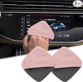 2PCS Car Screen Cleaner, 4.1''×4.1'' Microfiber Dashboard Wipes, Square Microfiber Cloth, Automotive Display Wipes,Vehicle Screen Cleaner Tool for Dashboard Display, Car Interior Tool (Pink)