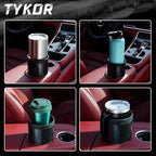 Car Cup Holder Expander Adapter, Extender for Car with Offset Base | Compatible with Yeti 14/24/36oz, Owala 12/24/40oz, Other Large Water Bottles and Mugs in 3.2"-4.0"