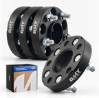 5x4.5 Hub Centric Wheel Spacers, 1" Black Wheel Spacers with M12x1.5 Studs Compatible with Honda Accord Honda Civic Honda CRV Acura RSX Acura TL, 64.1mm Bore Wheel Spacer Kit, 4pcs