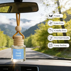 Fresh Linen Car Air Fresheners, Hanging Car Odor Eliminator 2 Packs | Compact Freshener Accessories for Car, Closet and More