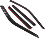 WD2-269 Dark Smoke 4 Pcs Set Window Visor (Outside Mount) Deflector Rain Guard Compatible with 1993-1998 Jeep Grand Cherokee