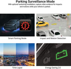 Q200 2K 1440P QHD Dash Cam for Cars, WiFi, WDR, Speed Red Light Cam Alerts, ADAS, 256GB Max, Parking Monitor, Super Night Vision (Free 32GB, 12V Cigar, Hardwiring Cable) (1CH Front)