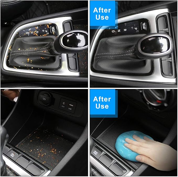 2Pack Cleaning Gel Car Putty Car Detail Putty Auto Detail Gel Detail for Car Interior Cleaner Kits Automotive Car Slime Keyboard Cleaner Blue (320g/11.2oz)