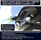 Mangoal Front 4K Rear 1080P Dash Cam for F150 2018-2026 F250-F450 2020-2026 | F250 F350 F450 Super Duty 2020-2026, OEM Style, XLT Lariat King Ranch Raptor, UHD 2160P Video, WiFi & App, GPS, 128GB Card(A)