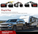 4 Pin Trailer Wiring Harness Kit 56426 Vehicle Standard 4 Way Connector Custom for 2014 2015 2016 2017 2018 2019 2020 2021 Jeep Grand Cherokee 2022 Grand Cherokee WK Simple Fit Hitch