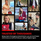 Survival First Aid Kit for Home/Business, Camping Survival Kits | Mini Travel First Aid Kit | Camping Equipment | Small Kits for Car | Outdoor Emergency Survivals Pack - 160pcs