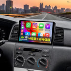 4+64GB Android 15 Car Stereo for Toyota Corolla EX 2005-2012 Wireless Carplay Android Auto, 9 Inch Incell Touch Screen Car Stereo with GPS, Backup Camera, Bluetooth, FM/RDS, EQ, WiFi, SWC