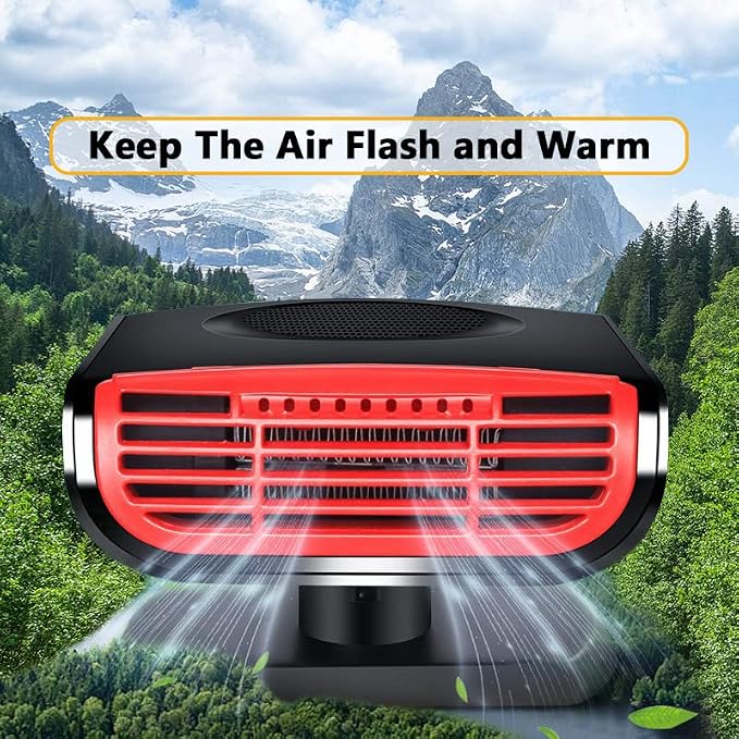 Car Heater - 2024 new upgrade 12V 150W Fast Heating Car Defroster,2-in-1 Automobile Cigarette Lighter Heater & Cooling Fan for All Cars