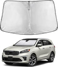 Windshield Sunshade Compatible for Kia Sorento 2016-2018 2019 2020, Sun Visor for Front Windshield & Window Sun Shade Cover, UV Heat Blocker & Protector, Car Accessories