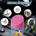 Mini Car Trash Can with Lid, Portable Garbage Can for Car, Leakproof Cup Holder Automotive Garbage Bin with 2 Rolls of Trash Bags, Small Trash Storage Can for Car Home Office(Rose Red)