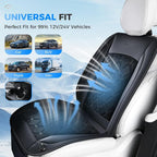 Coverado Cooling Car Seat Cover, 12V-24V Ventilated Front Seat Cushion for Car, 3-Speed Adjustable Seat Cover for Summer Driving Seat, Universal Fit for Car SUV Truck Van